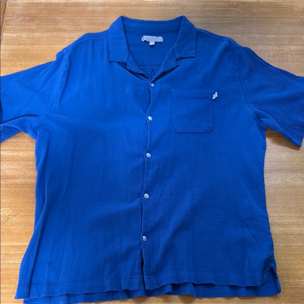 Urban Outfitters Blue Casual Button Down Shirt